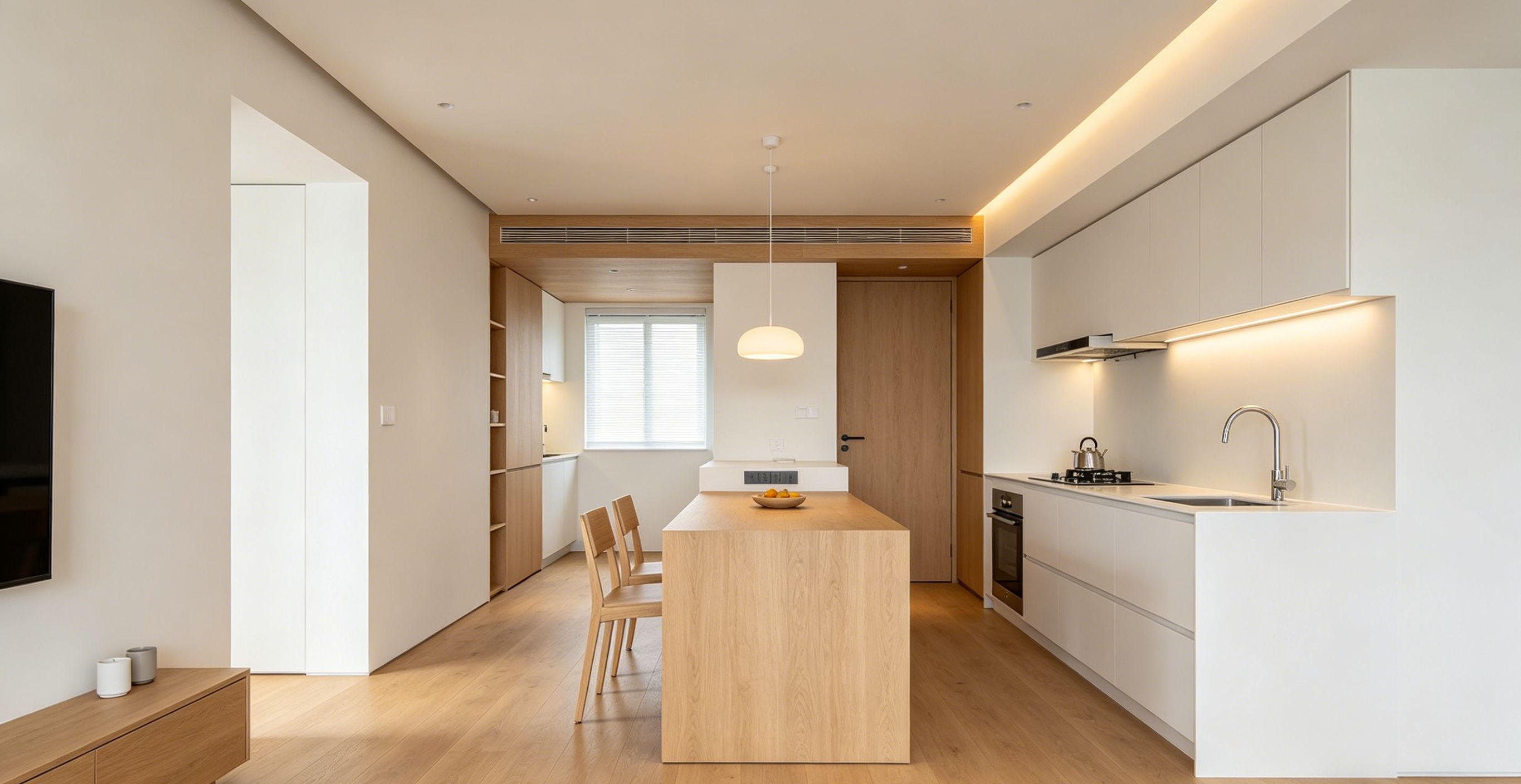 Pure Living: A Minimalist Small-Footprint Apartment